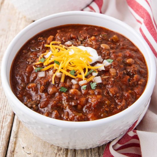 Sweet and Spicy Southern Chili