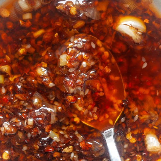 Homemade Garlic Chili Oil