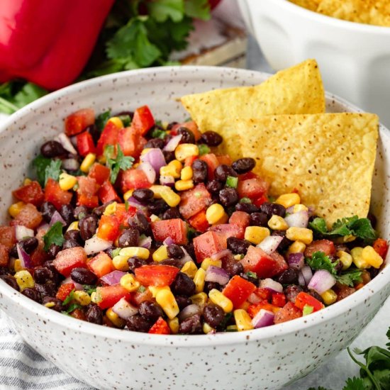 Black Bean and Corn Salsa Dip