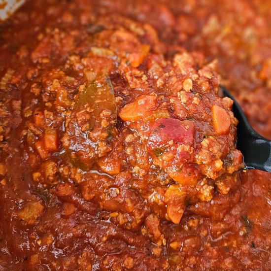 Healthy Turkey Bolognese
