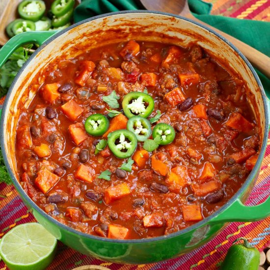Sausage Sweet Potato Chili
