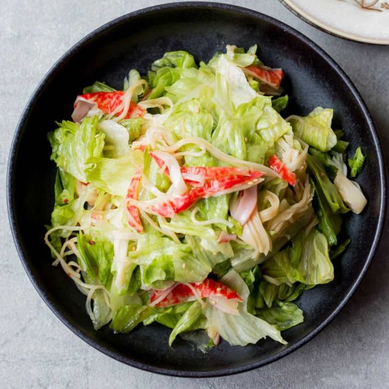 Lettuce and Kanikama Salad