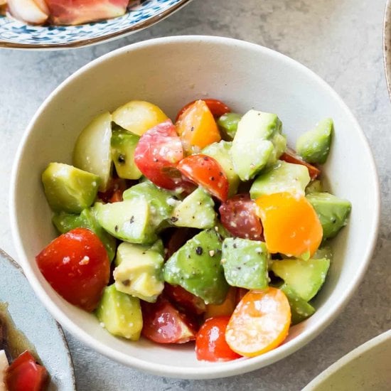 Simple Tomato and Avocado Salad