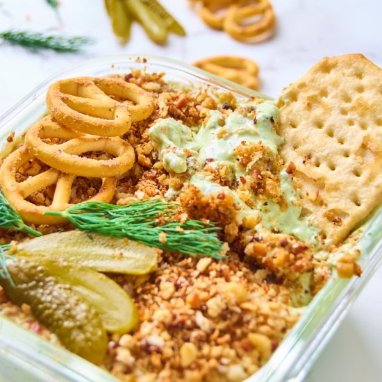 Cottage Cheese Fried Pickle Dip