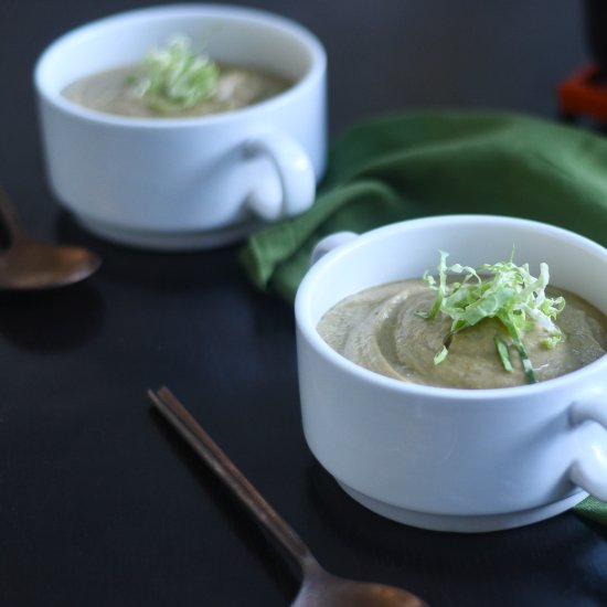 Vegan Brussels Sprouts Soup