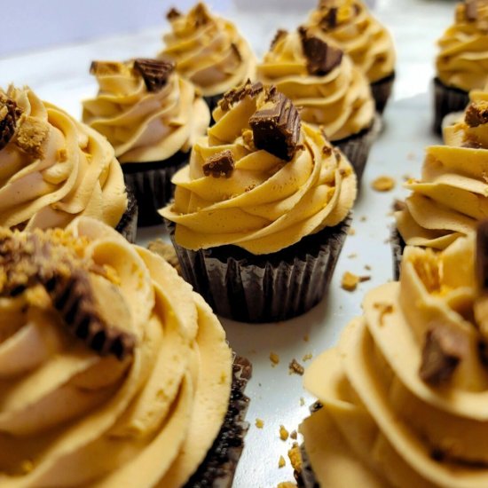 Chocolate Peanut Butter Cupcakes