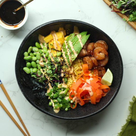 Shrimp Poke Bowl Recipe