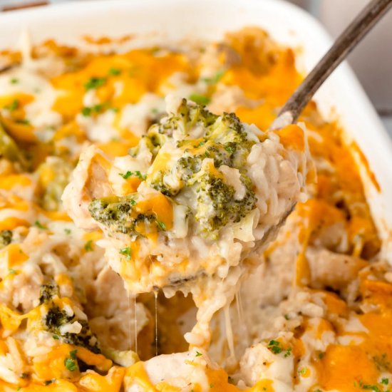 Cheesy Chicken Broccoli and Rice