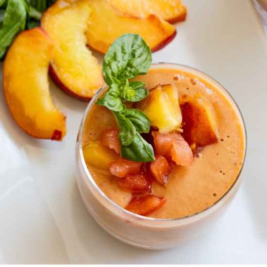 Peach Tomato Gazpacho