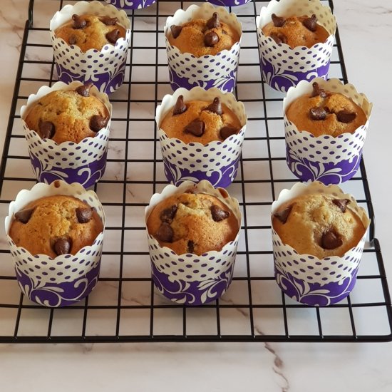 Banana Chocolate Chip Muffins