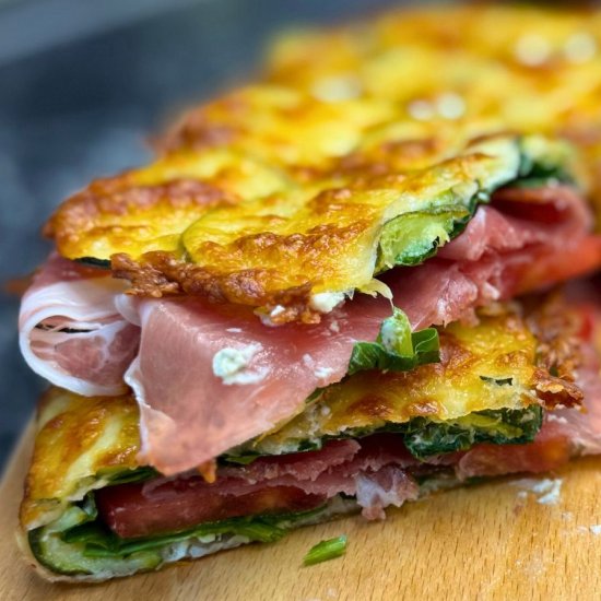 Baked Zucchini Sandwich