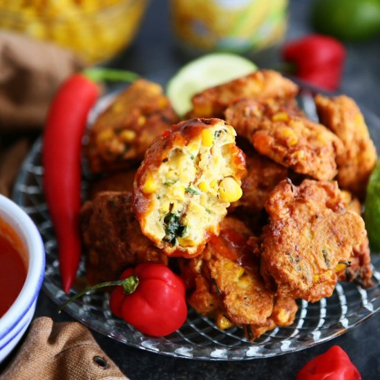 Thai Corn Fritters with Sweet Chilli