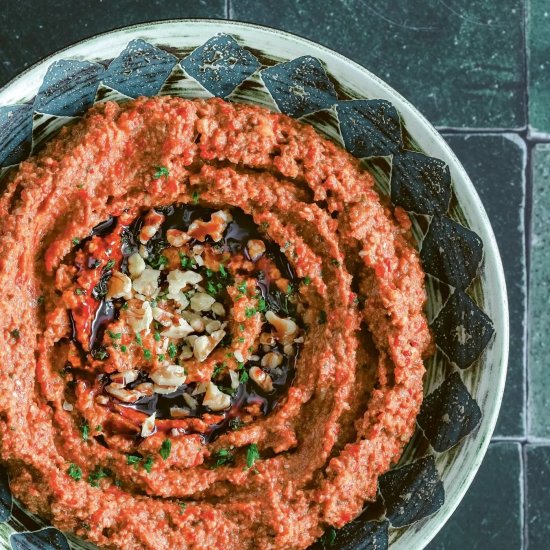 Roasted Red Pepper & Walnut Dip