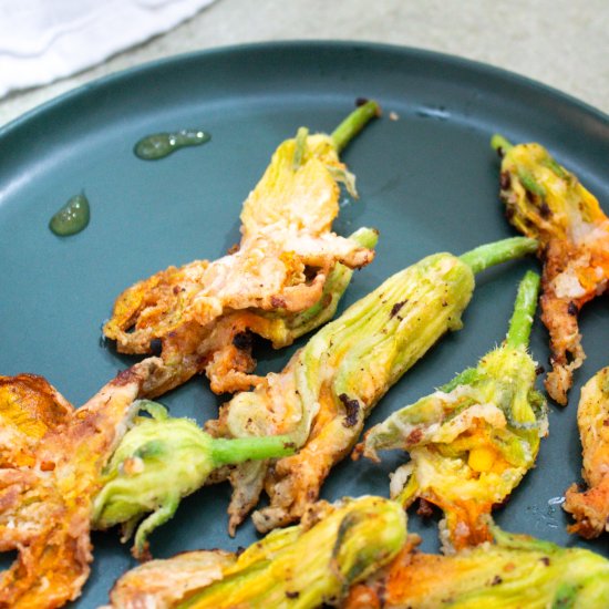 Stuffed Squash Blossoms