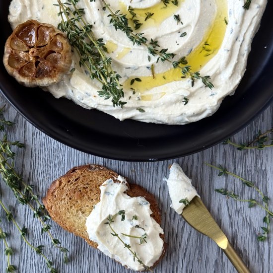 Whipped Feta with Roasted Garlic