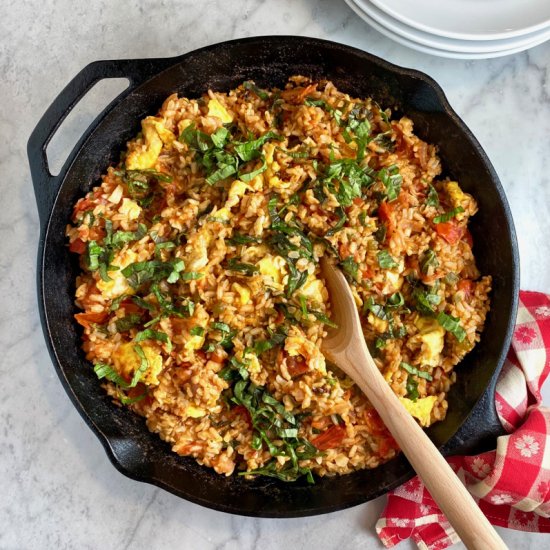Tomato & Basil Fried Rice