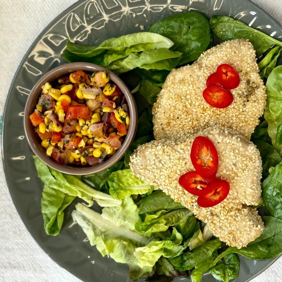 Air Fryer Tuna Steak