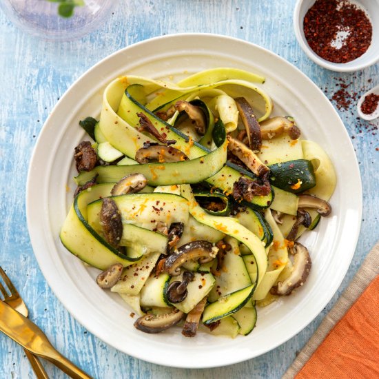 Citrus-Spice Zucchini Paparadelle