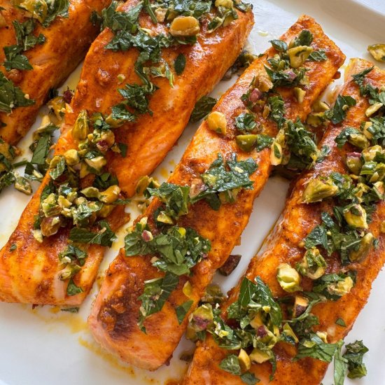 Moroccan Salmon With Gremolata