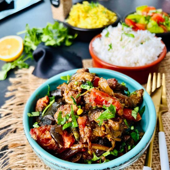 Aubergine Curry (Sri Lankan Style)