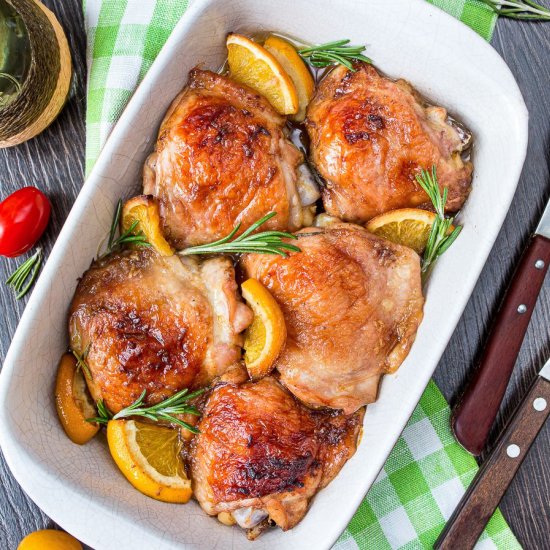 Rosemary & Orange Chicken Thighs