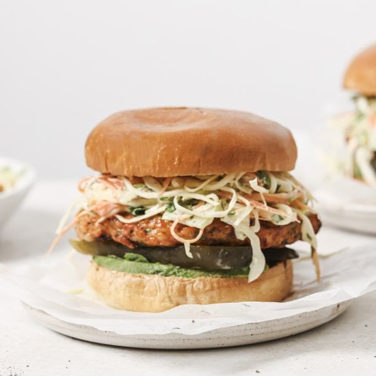 Air Fryer Chicken Burgers