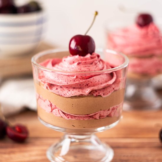 Dairy Free Chocolate Cherry Mousse