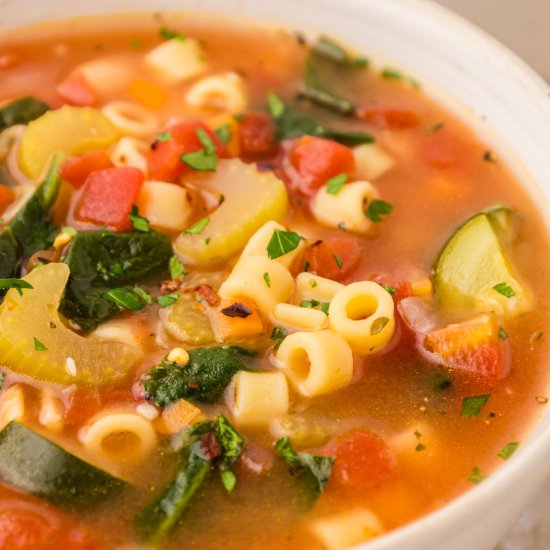 Stovetop Minestrone Soup