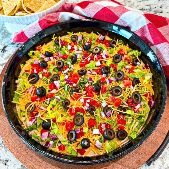 Easy Taco Dip (with Taco Toppings)