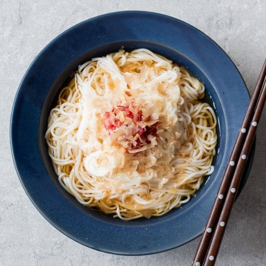 Chilled Umeboshi Somen Noodles