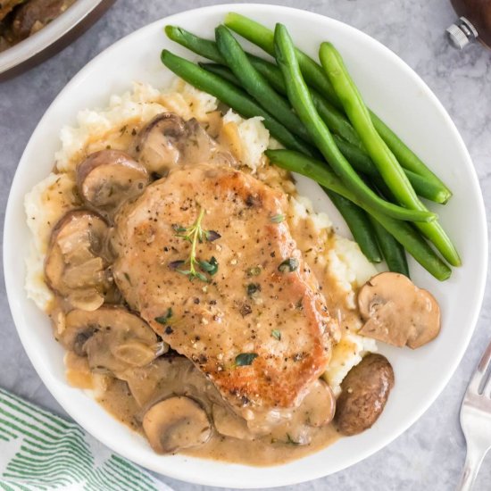 Creamy Mushroom Pork Chops