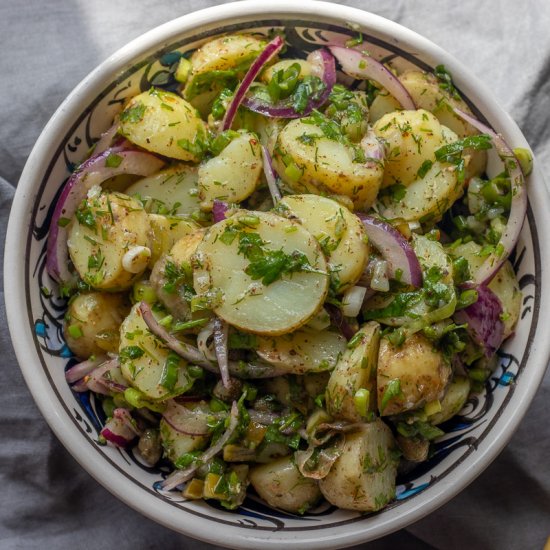 Turkish Potato Salad without Mayo