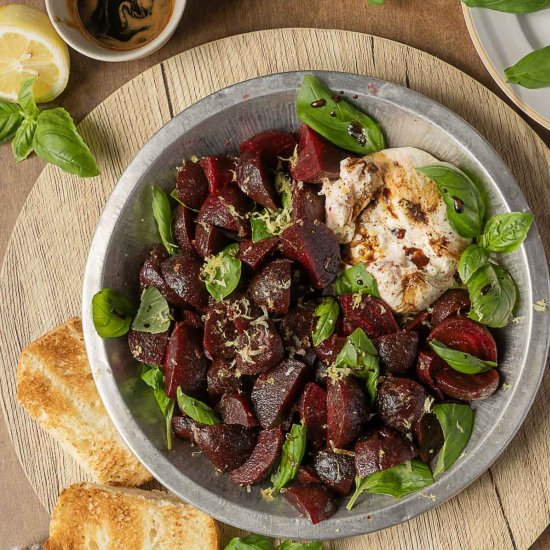 Roasted Beet and Burrata Salad