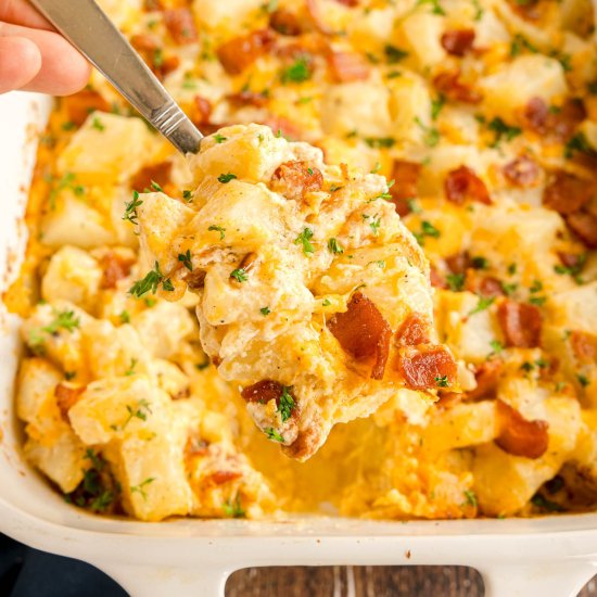 Cheesy Mississippi Mud Potatoes