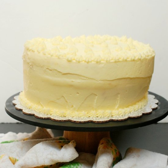 Lemon Cake with Lemon Buttercream