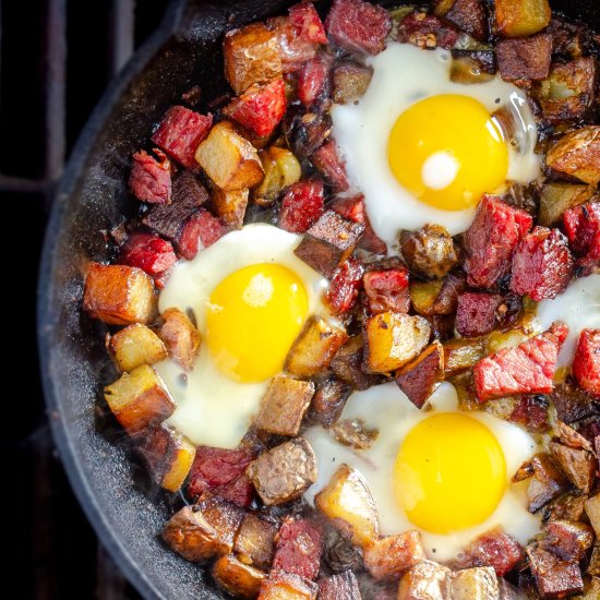 Grilled Corned Beef Hash