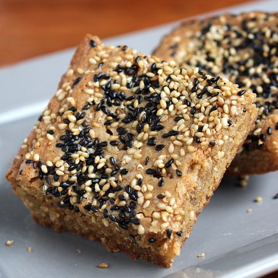 Toasted Sesame Blondies