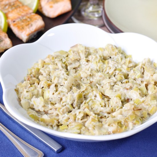 Best Creamed Leeks