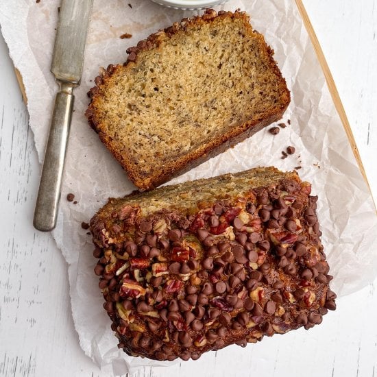 Chocolate Chip Pecan Banana Bread