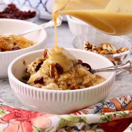 Slow Cooker Biscuit Bread Pudding