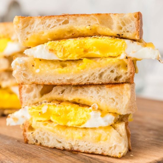 Grilled Egg and Cheese Sandwiches