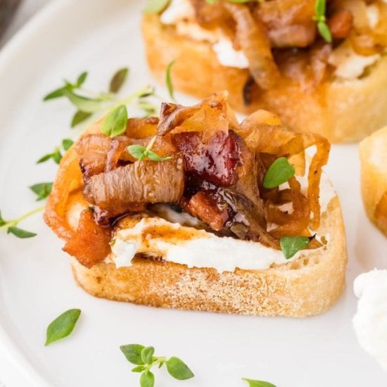 Goat Cheese Crostini