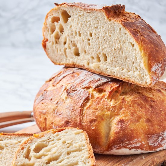 Easy High Protein Sourdough Bread