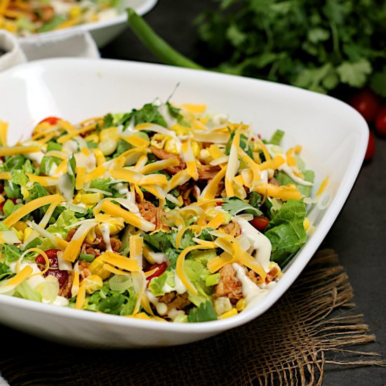 Barbecue Chicken Ranch Salad