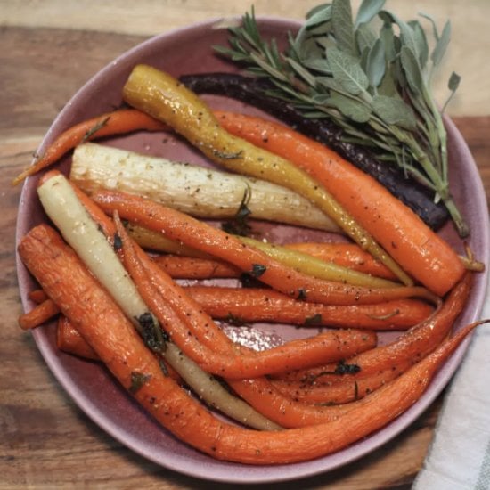 Honey and Sage Roasted Carrots
