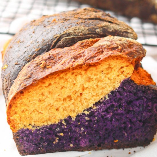 Coconut Ube Milk Bread
