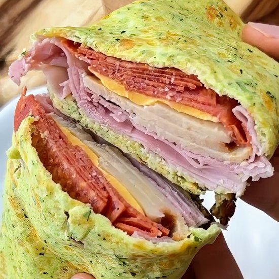 Low-Carb, Gluten-Free Zucchini Wrap
