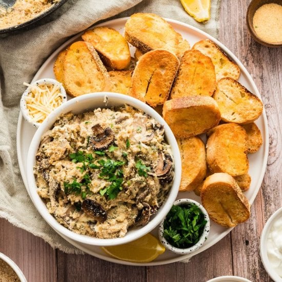 Stuffed Mushroom Dip