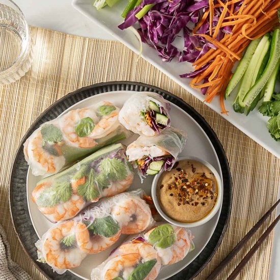 Summer Rolls with Peanut Sauce
