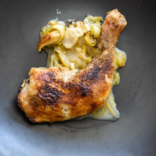 Chicken with Leeks and Lemon